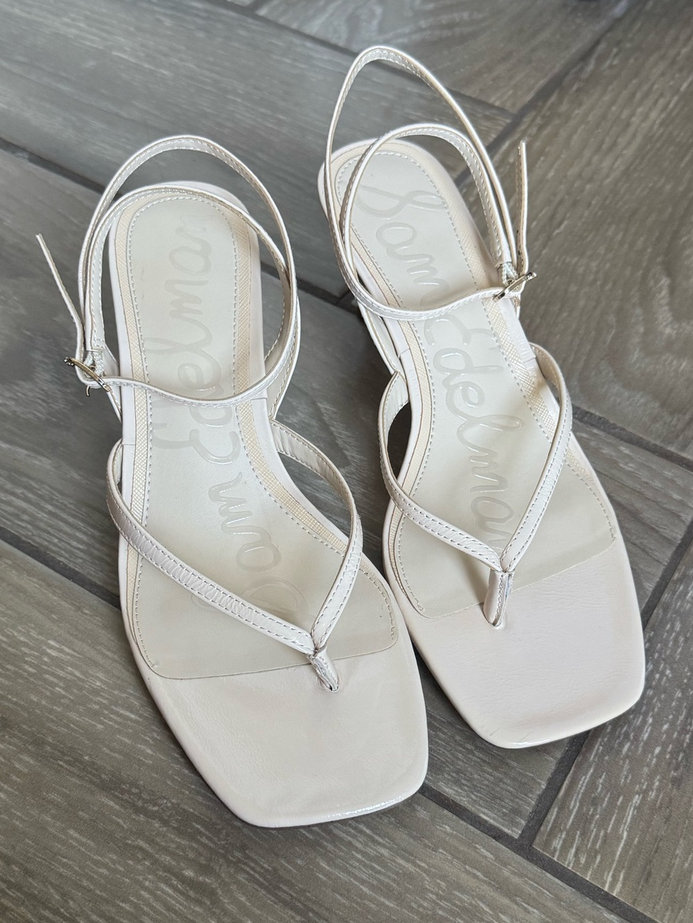 Sam Edelman Pax Kitten Heel Thong Sandals – Size 8